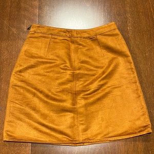 Suede Mini Skirt